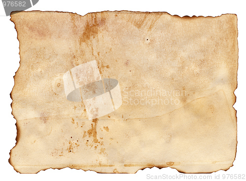 Image of Antique paper on white