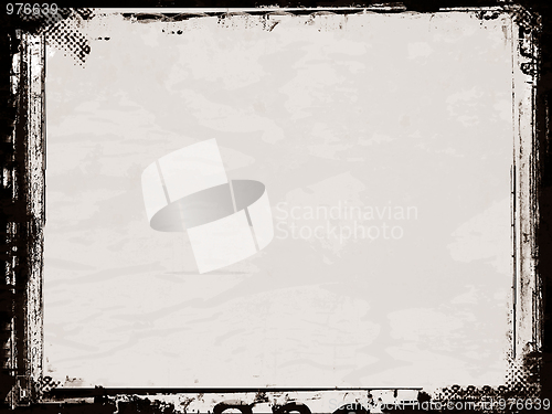 Image of Grunge border and background