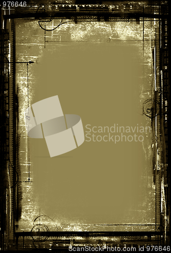 Image of Grunge border and background