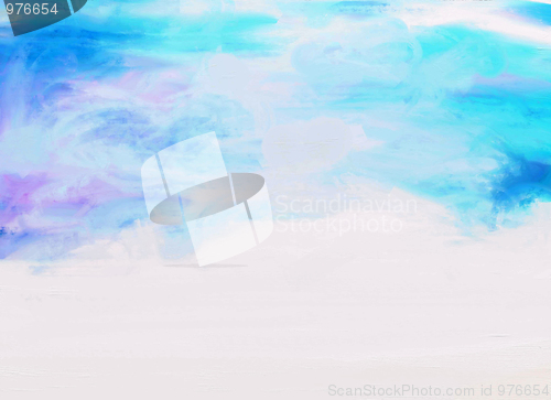 Image of Abstract watercolor - Clouds