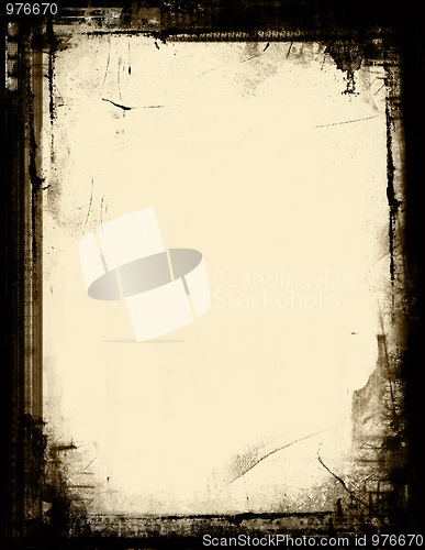 Image of Grunge border and background