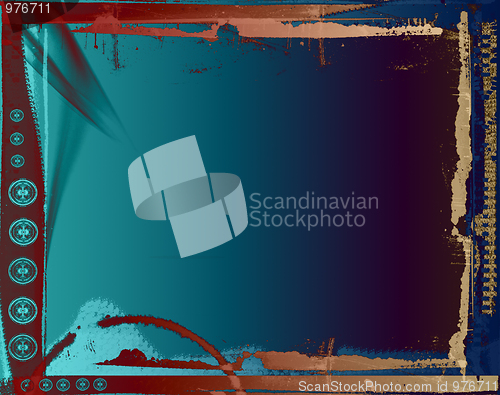 Image of Grunge border and background