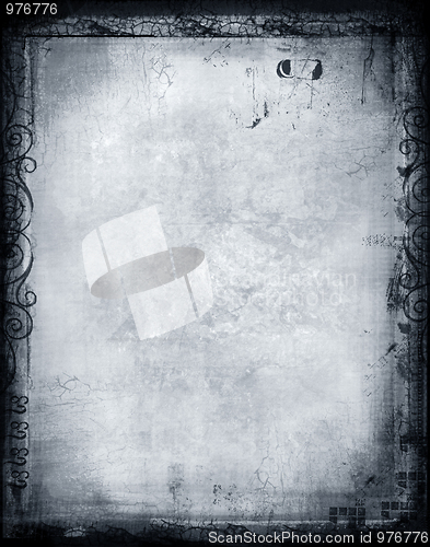 Image of Grunge border and background