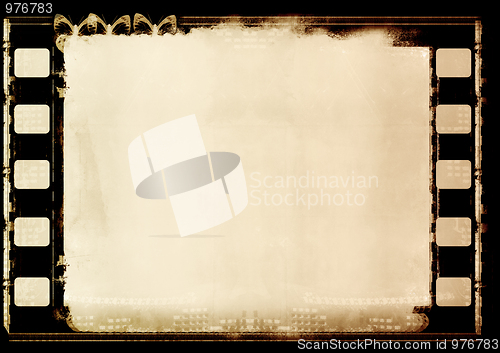 Image of Grunge film frame