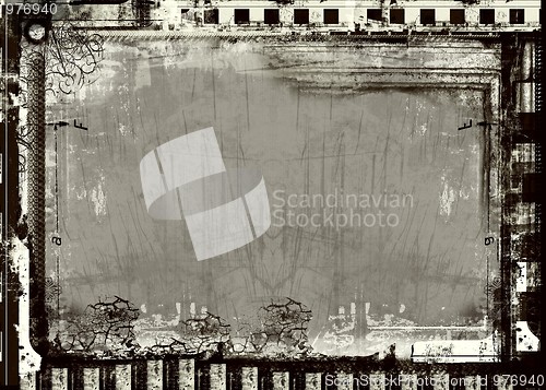 Image of Grunge film frame