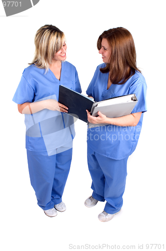 Image of Two Nurses Isolated