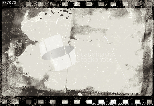 Image of Grunge film frame