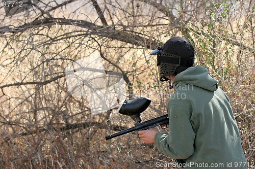 Image of paintball teen