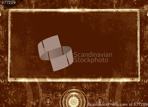 Image of Grunge border and background