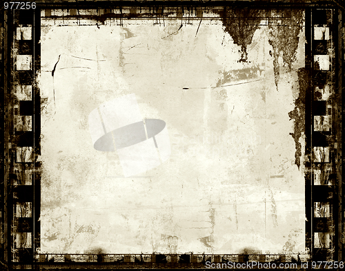 Image of Grunge film frame