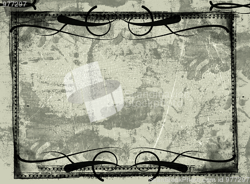 Image of Grunge border and background