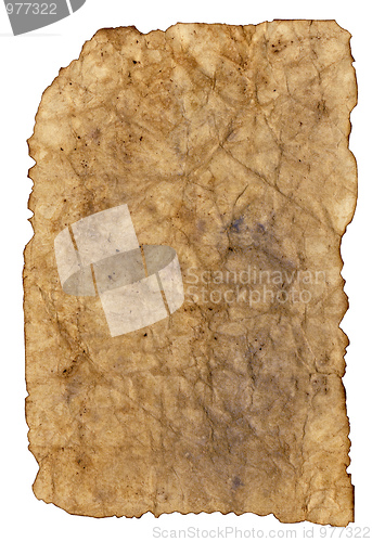 Image of Antique paper on white