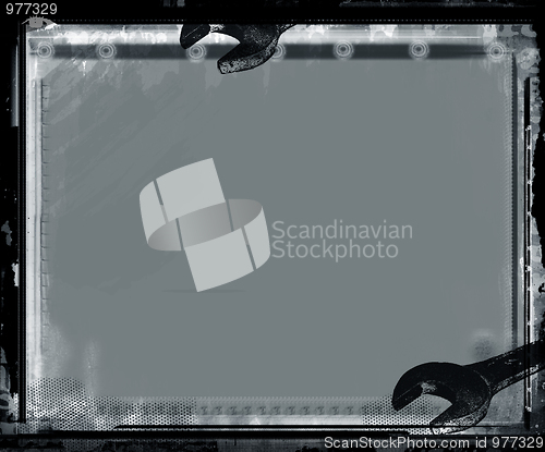 Image of Grunge border and background