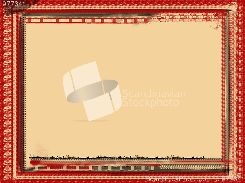 Image of Grunge border and background