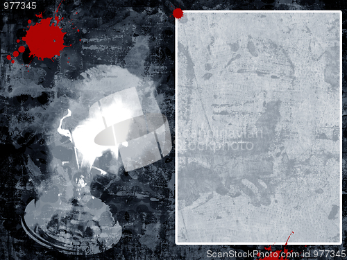 Image of Grunge border and background