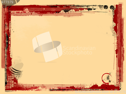 Image of Grunge border and background