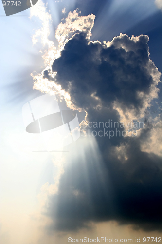 Image of Clouds and sunrays
