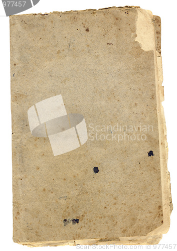 Image of Antique notebook isolated on white