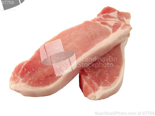 Image of Pork meat-clipping path