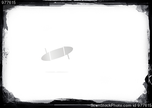 Image of Grunge border on white