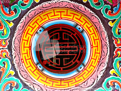 Image of Chinese shrine detail