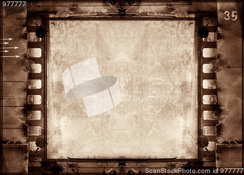 Image of Grunge film frame