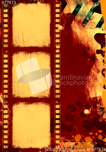 Image of Grunge film frame