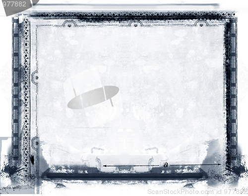 Image of Grunge border and background
