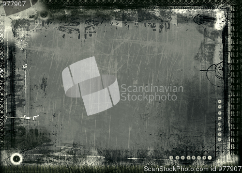 Image of Grunge border and background