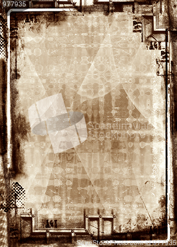 Image of Grunge border and background