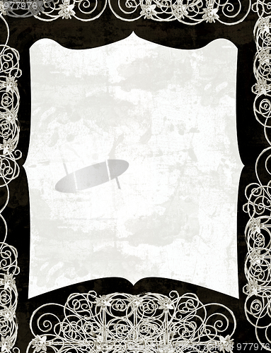 Image of Grunge border and background