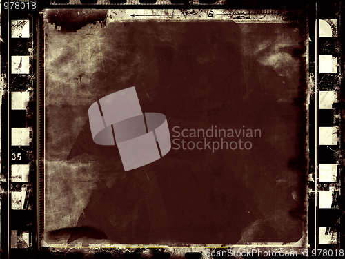 Image of Grunge film frame