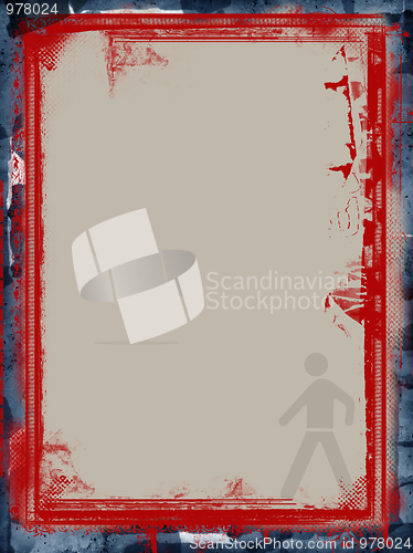 Image of Grunge border and background