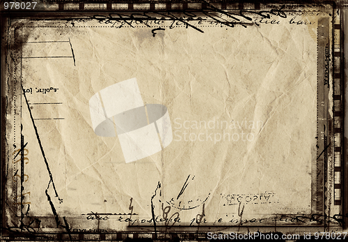 Image of Grunge border and background