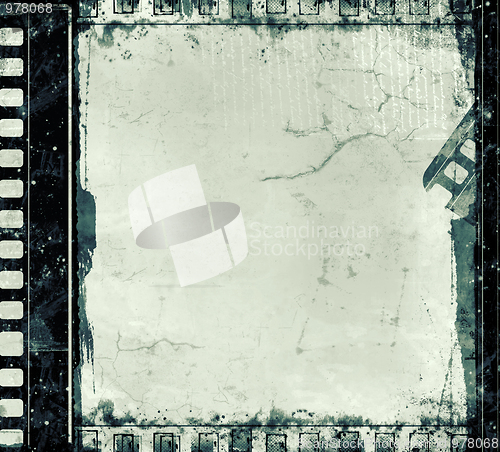 Image of Grunge film frame