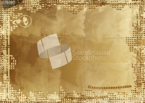 Image of Grunge border and background