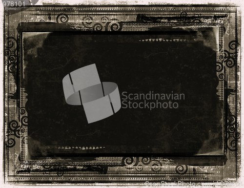 Image of Grunge border and background