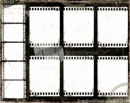 Image of Grunge film frame