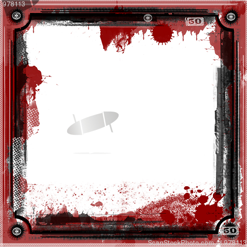 Image of Grunge border and background