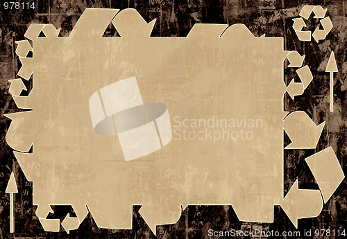 Image of Grunge border and background