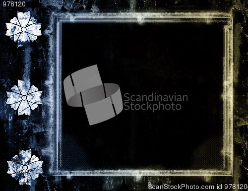Image of Grunge border and background