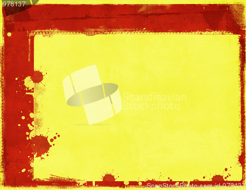 Image of Grunge border and background