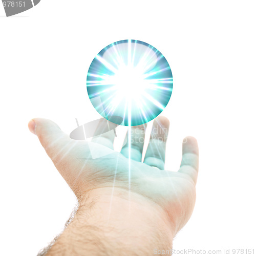 Image of Blue Orb Hand