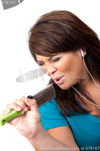 Image of Singing Into a Hair Brush