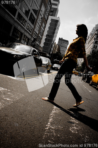 Image of City Female Pedestrian