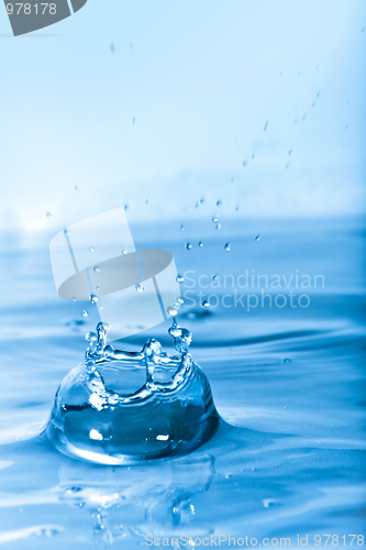 Image of Blue Water Splash