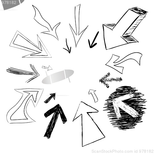 Image of Doodled Arrows