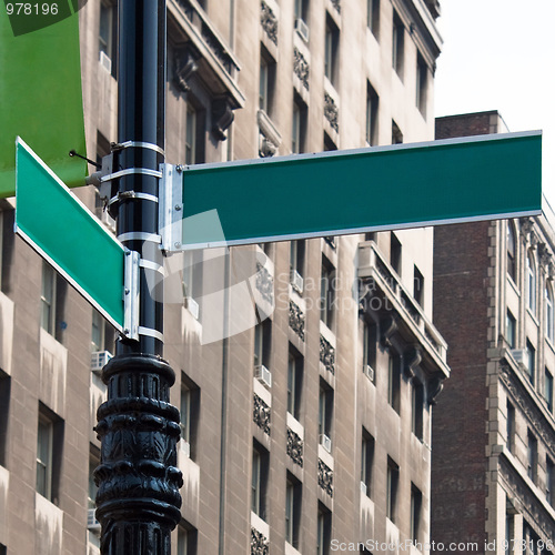 Image of Blank Street Corner Signs