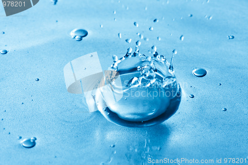 Image of Blue Water Splash