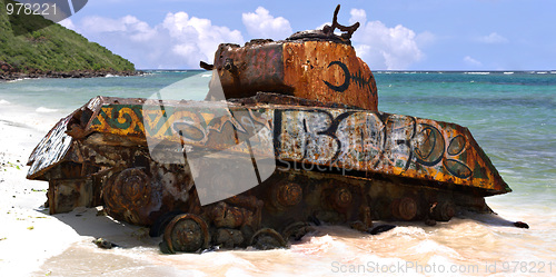 Image of Flamenco Beach Army Tank